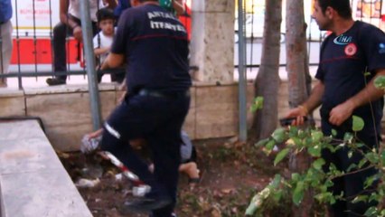 Düştükleri su kanalından kurtarılan yavru köpeklerin anne sevinci