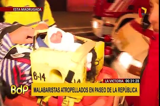 La Victoria: malabaristas son atropellados en av. Paseo de la República