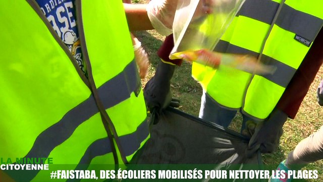 La Minute citoyenne : #FaisTaBA, les écoliers mobilisés pour nettoyer la plage