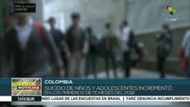 Incrementa suicidio de niños y adolescentes colombianos