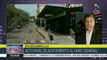 Alto nivel de acatamiento al cuarto paro general en Argentina