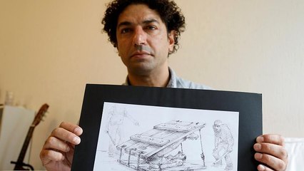 Rajzaival harcol a szíriai rezsim ellen egy Franciaországba menekült művész