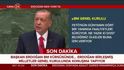 Başkan Erdoğan BM Genel Kurulu'nda