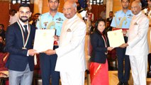 Virat Kohli and Mirabai Chanu receives Rajiv Gandhi Khel Ratna award|वनइंडिया हिंदी