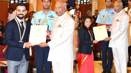 Virat Kohli and Mirabai Chanu receives Rajiv Gandhi Khel Ratna award|वनइंडिया हिंदी