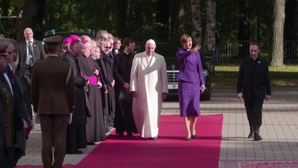 Pope Francis visits Estonian capital Tallinn