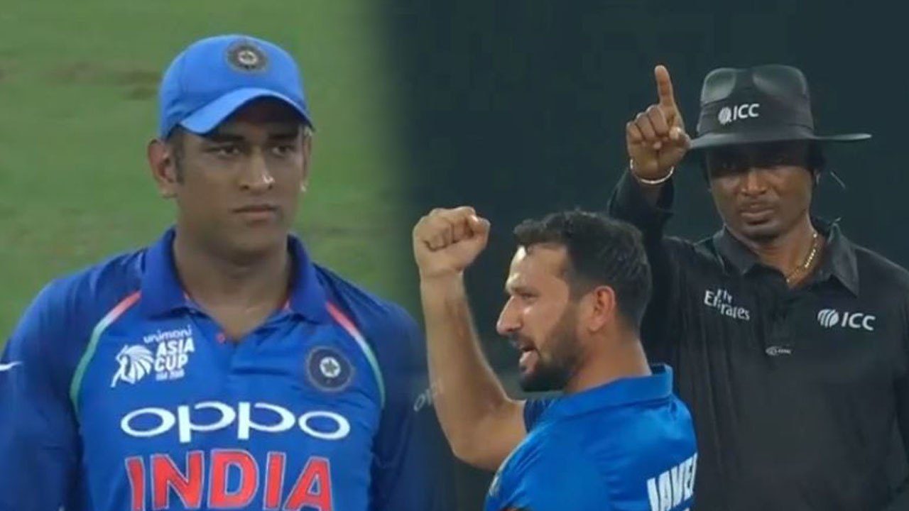 India VS Afghanistan Asia Cup 2018: MS Dhoni out for 8 by Javed Ahmadi | वनइंडिया हिंदी