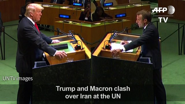 Macron counters Trump's Iran stance at the UN