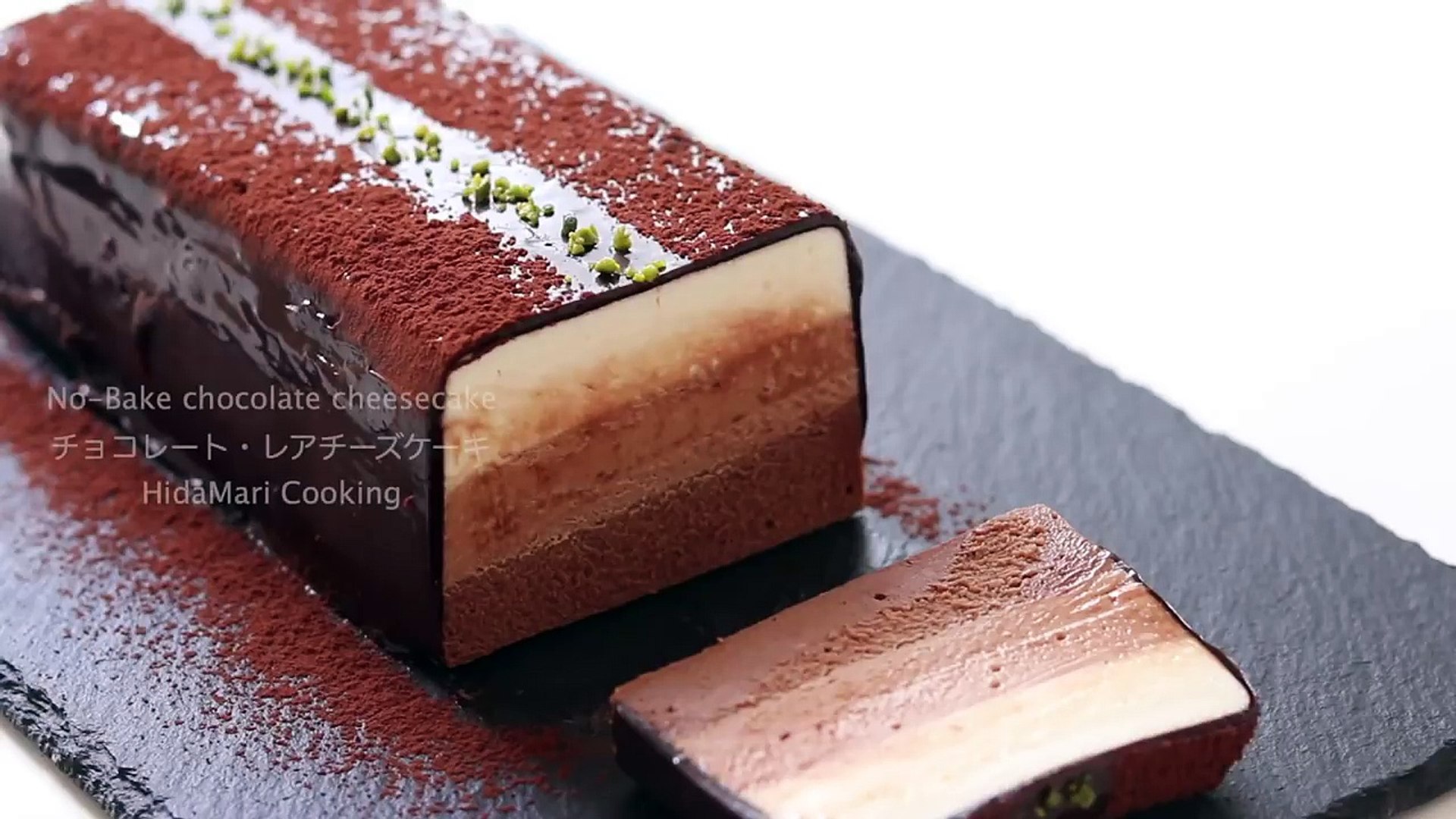 ⁣No-Bake Chocolate Cheesecake｜ Cooking