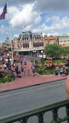 Man Displays Trump Banner at Disney World