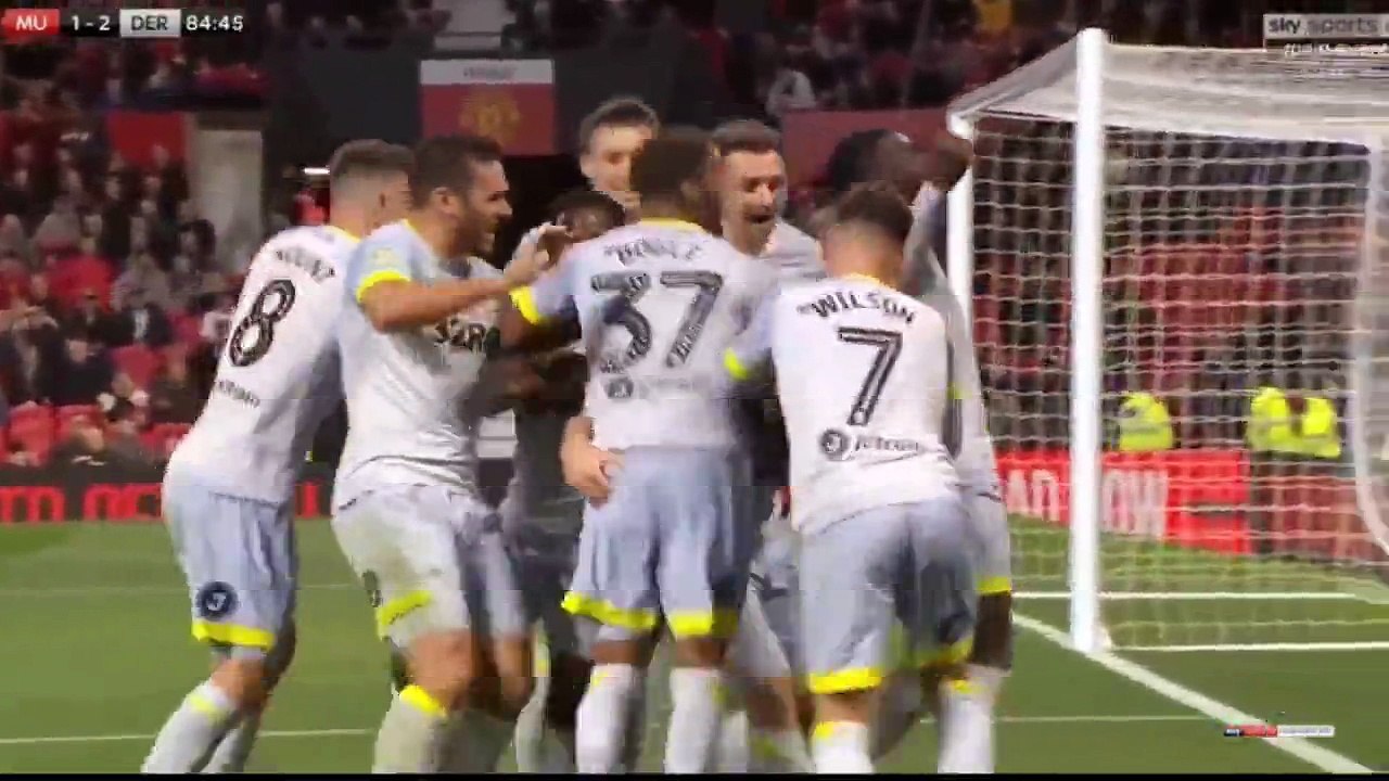 Jack Marriott Goal - Manchester United vs Derby County 1-2 25/09/2018