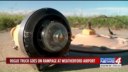 Rogue Truck Goes on Rampage at Small Oklahoma Airport