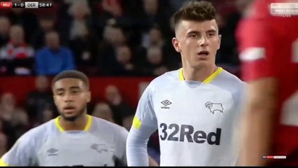 Harry Wilson Goal - Manchester United vs Derby County 1-1 25/09/2018