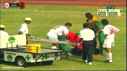 الشوط الاول مباراة المغرب و تونس 0-0 كاس افريقيا 2000