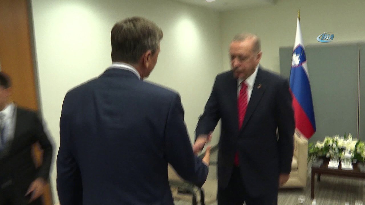 Cumhurbaşkanı Erdoğan, Slovenya Cumhurbaşkanı ile görüştü