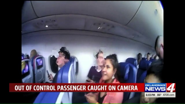 Body Cam Video Shows Arrest of `Extremely Intoxicated` Passenger in Oklahoma City