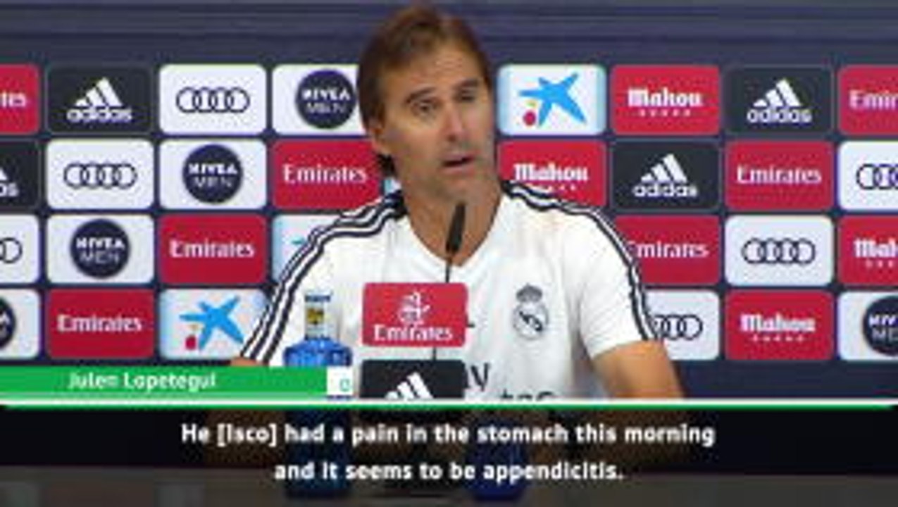 Lopetegui confirms Isco surgery before Sevilla clash