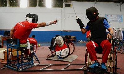 Pelatnas Anggar Kursi Roda Jalani Persiapan Akhir