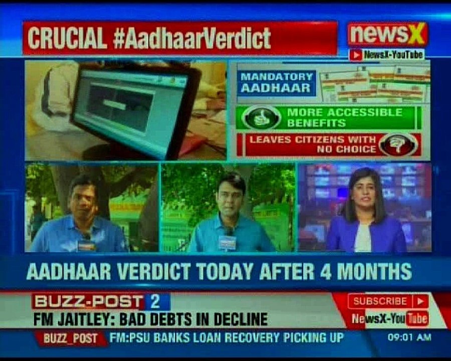 SC to deliver verdict on constitutional validity of Aadhaar today after 4 months