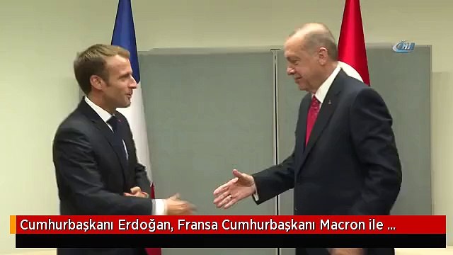 Cumhurbaşkanı Erdoğan, Fransa Cumhurbaşkanı Macron ile Görüştü