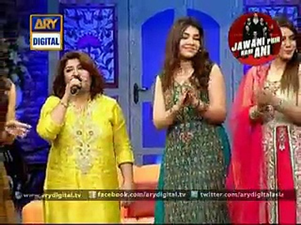 Momo singing a song in