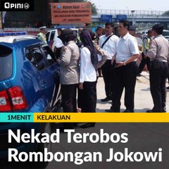 #1MENIT | Nekad Terobos Rombongan Jokowi