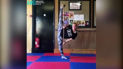 HOT Flexibility Yoga & Standing Splits - FEMALE FITNESS COMPILATION
