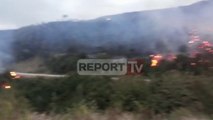 Report TV - Sarandë, zjarr në kodrat e Finiqit