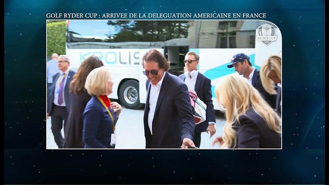42ème Golf Ryder Cup: L'arrivée de la délégation américaine en France