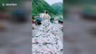Talented woman uses 40 cement bags to make beautiful wedding dress