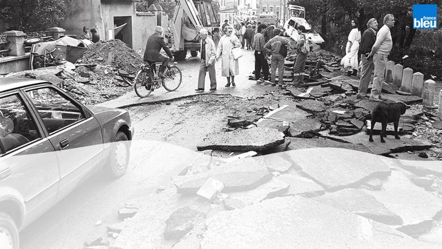 Inondations de 1988 à Nîmes : La route d'Alès semble avoir été pilonnée par un bombardement