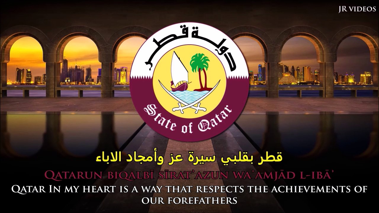 National anthem of Qatar (ARAB/EN lyrics)