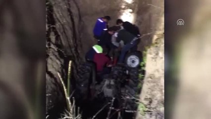 Traktörüyle Düştüğü Çukurdan Kurtarılan Adamın Sağlık Durumu
