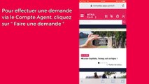 Faire une demande via son Compte Agent depuis son smartphone