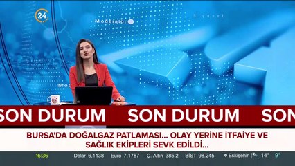 Bursa'da doğalgaz patlaması
