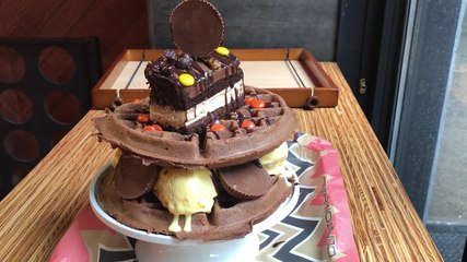 Reese's Lovers: You'll Lose It Over This Chocolate Peanut Butter Waffle Tower