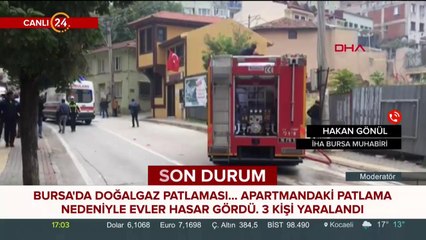 Bursa'da doğalgaz patlaması