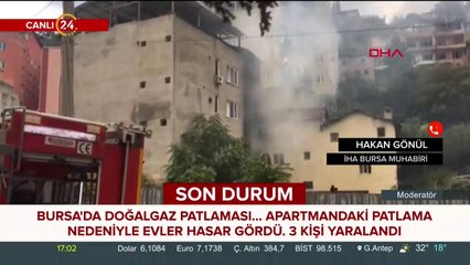 Bursa'da doğalgaz patlaması