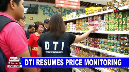 DTI resumes price monitoring