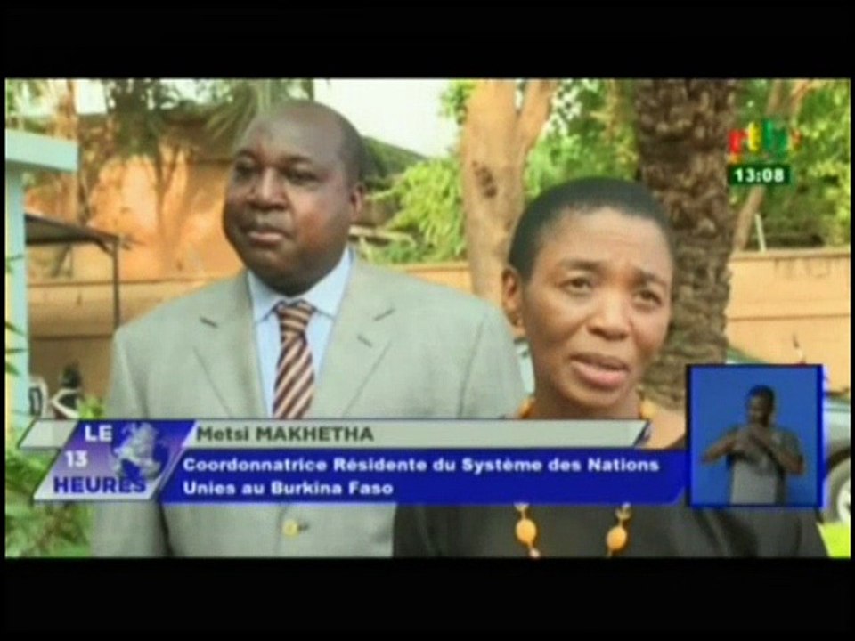 RTB/Rencontre entre la coordonnatrice  résidente du système des nations unies au burkina et le chef de file de l’opposition burkinabé