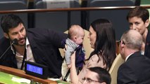 Primera ministra de Nueva Zelanda lleva a su bebé a ONU