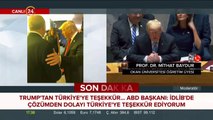 Trump'tan Türkiye'ye teşekkür