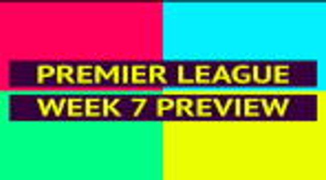 FOOTBALL: Premier League: Opta Premier League preview - week 7
