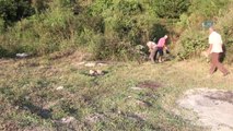 Tatil İçin Geldiği Köyünde Vatandaşların Bıraktığı Çöpleri Topluyor
