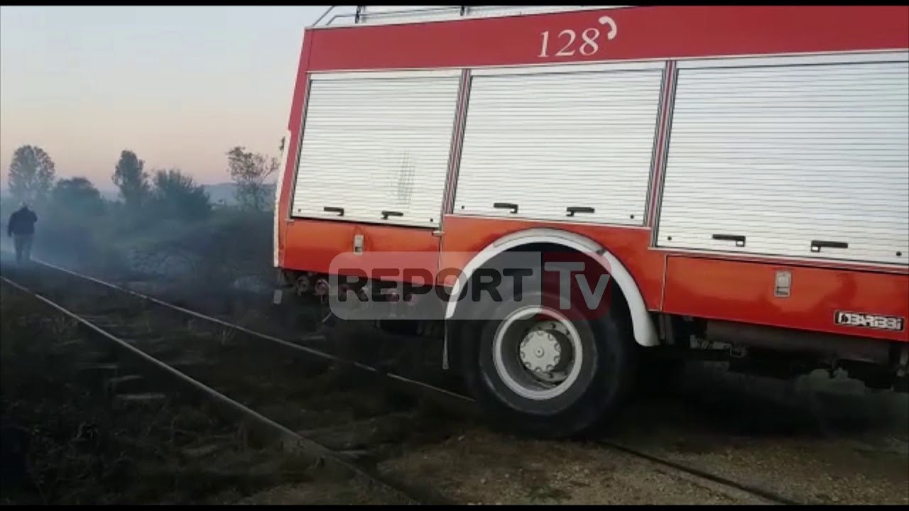 Report Tv-Lezhë, zjarri në Ishëm dhe Zejmen shkrumbon binarët, del jashtë funksionit hekurudha