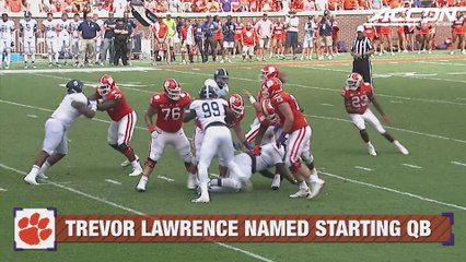 Trevor Lawrence Takes Over as Clemson's Starting QB