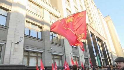 Russos protestam contra reforma das pensões de Vladimir Putin