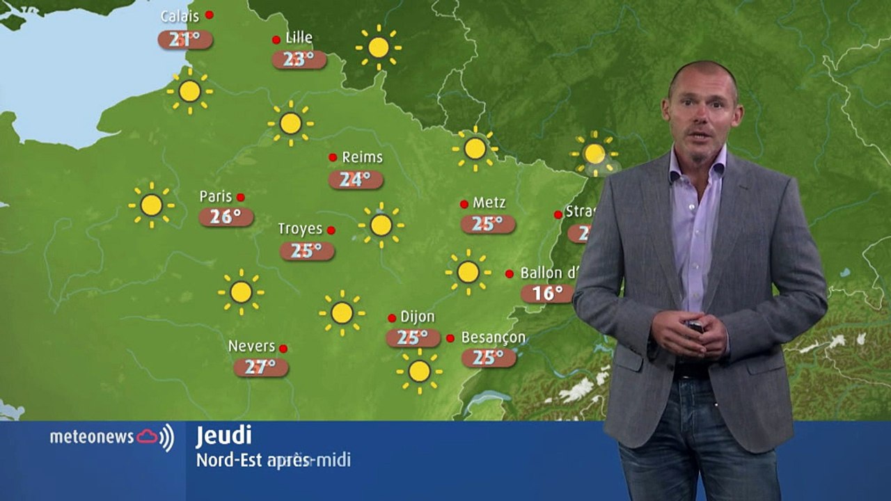 Météo du jeudi 27 septembre 2018