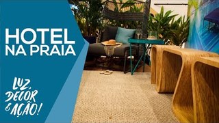 Decoração de Hotel Praiano na Equipotel - Luz, Decor & Ação!