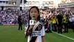 Seven year old girl wows Zlatan and co by singing the national anthem at LA Galaxy